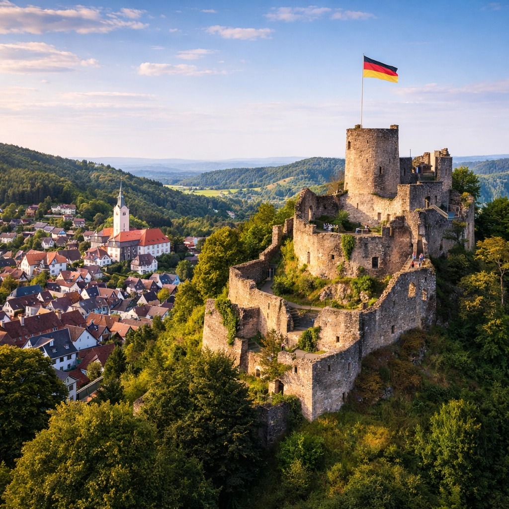 Lindenfels Burg und Altstadt – Historische Fachwerkstadt im Odenwald