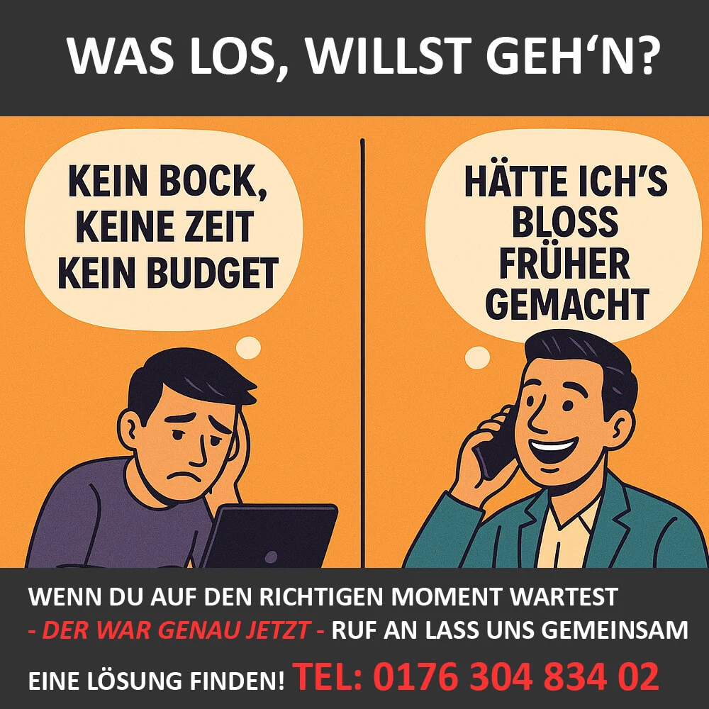 Exit-Banner: Kein Bock vs Erfolg